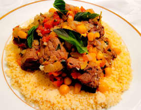 Tajine de bœuf et pois chiches