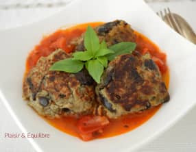 Boulettes d’aubergine à la parmigiana