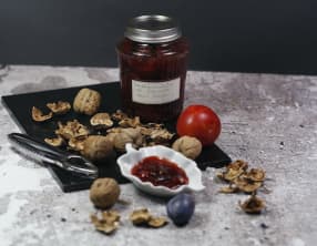 Marmelade de prunes aux noix