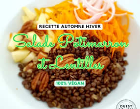 Salade de potimarron et lentilles