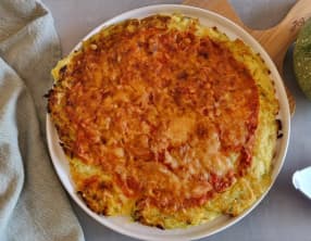 Pizza de courgettes à la mozzarella