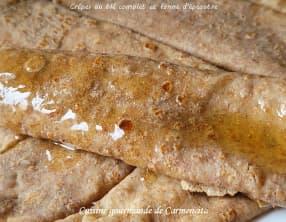 Crêpes au blé complet et au miel