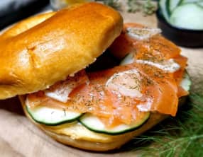 Bagel au saumon fumé