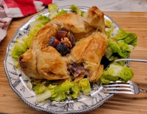 Camembert feuilleté aux figues