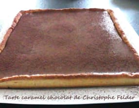 Tarte caramel chocolat de Christophe Felder