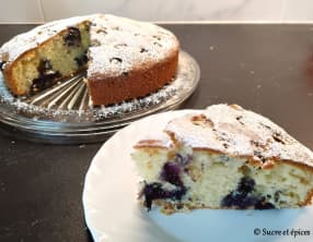 Gâteau moelleux myrtilles citron au Philadelphia