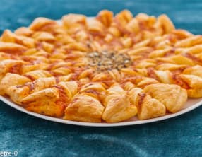 Marguerite au pesto de poivron et au fromage