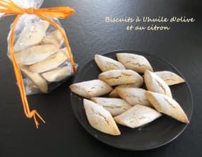 Biscuits à l'huile d'olive et au citron