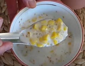 Perles de tapioca lait de coco tapioca et maïs