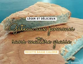 Gâteau aux pommes sans matière grasse