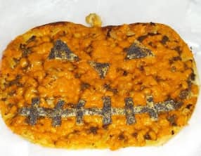 Tart’burger en forme de citrouille