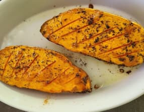 Patates douces au four