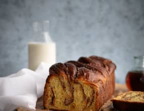 Babka noix de cajou, amande et sirop d'érable