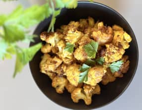 Chou fleur rôti aux épices