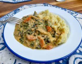 Sauce fanes de betteraves au lait de coco