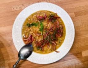 Haricots blancs à la péruvienne