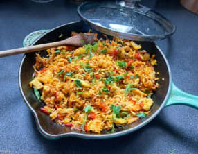 Pilaf au fenouil et à la pistache