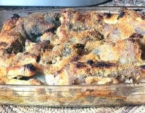 Pieds de porc noir panés