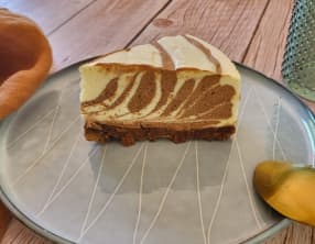 Mousse zébrée aux deux chocolats