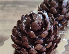 Pomme de pin au chocolat