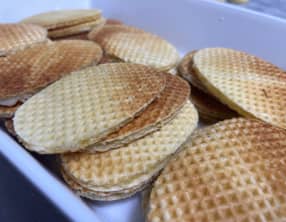 Gaufres fourrées à la vanille