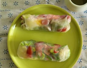 Salade niçoise en rouleau de printemps de Mory Sacko