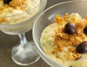 Dessert aux amaretti et grains de café au chocolat