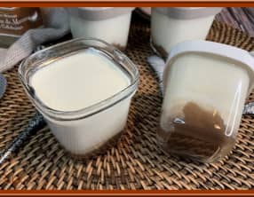 Yaourts à la crème de marron