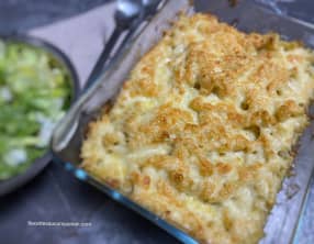 Gratin de macaroni et sa sauce aux fromages et paprika