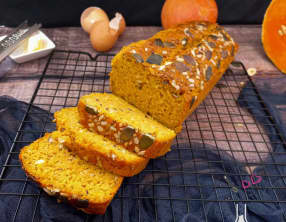 Cake au butternut, noisettes et comté