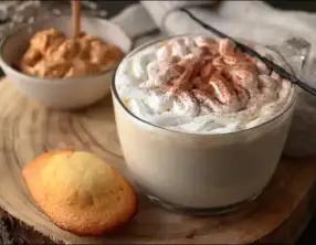 Lait chaud à la confiture de lait