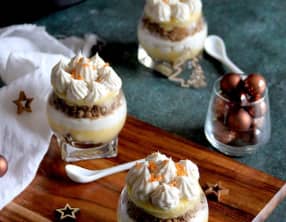 Entremets clémentine spéculoos sans gluten