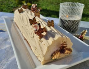 Bûche marron myrtille