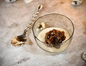 Panna cotta au foie gras et confit d’oignons