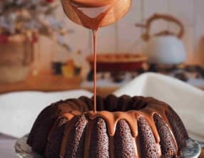 Bundt cake chocolat noisette