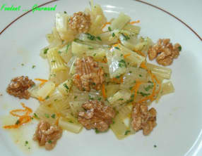 Céleri à l'orange et aux noix