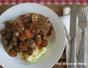 Bourguignon de champignons