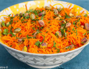 Salade de carottes aux pistaches