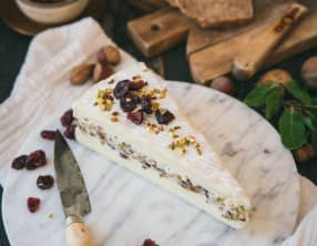 Brie farci mascarpone et fruits secs