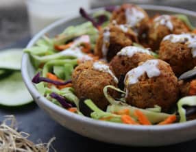 Boulettes carotte tofu fumé