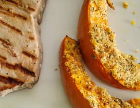 Potimarron gratiné au four