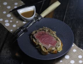 Filet de boeuf en croûte aux champignons
