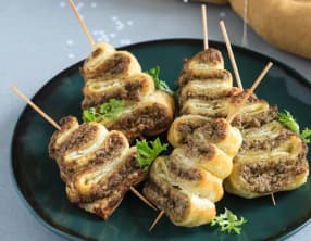 Petits sapins feuilletés à la sardine