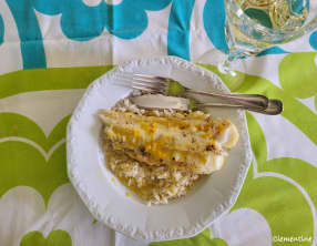 Dos de cabillaud à la vanille