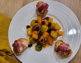 Salade d’hiver sauce à l’orange