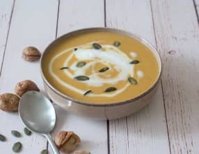 Velouté de butternut et châtaignes IG Bas