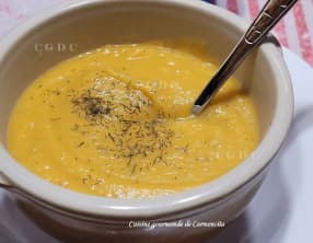 Potage de panais, topinambours et patate douce