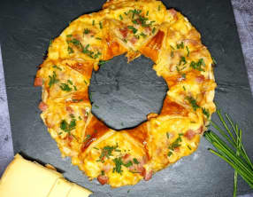 Couronne feuilletée à la raclette