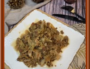 Chou vert à la bolognaise