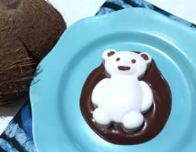 Oursons en panna cotta au coco